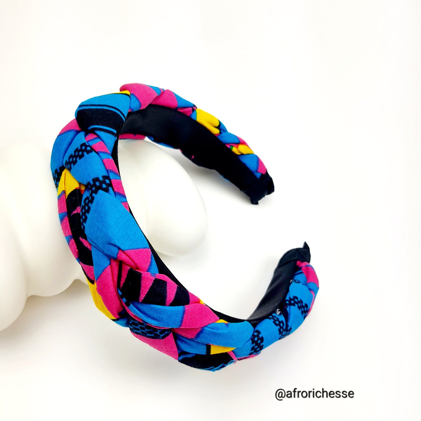 African print Ankara fabric women braided headbands/hairband/headpiece