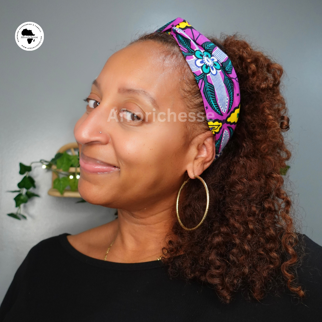 African print Ankara fabric women elastic headband/headwear/headpiece