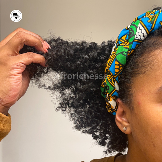 African print Ankara fabric women braided headbands/hairband/headpiece