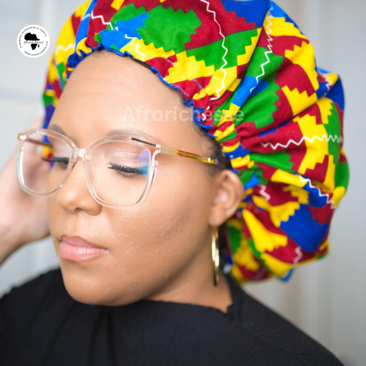 African print/Ankara fabric women hair bonnet/headwear/Headpiece