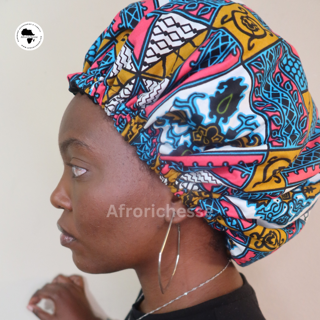 African print/Ankara fabric women hair bonnet/headwear/headpiece