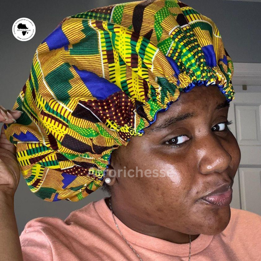 African print/Ankara fabric women hair bonnet/headwear/headpiece