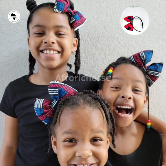 African print fabric Kids bow headband/hair bows/headpieces