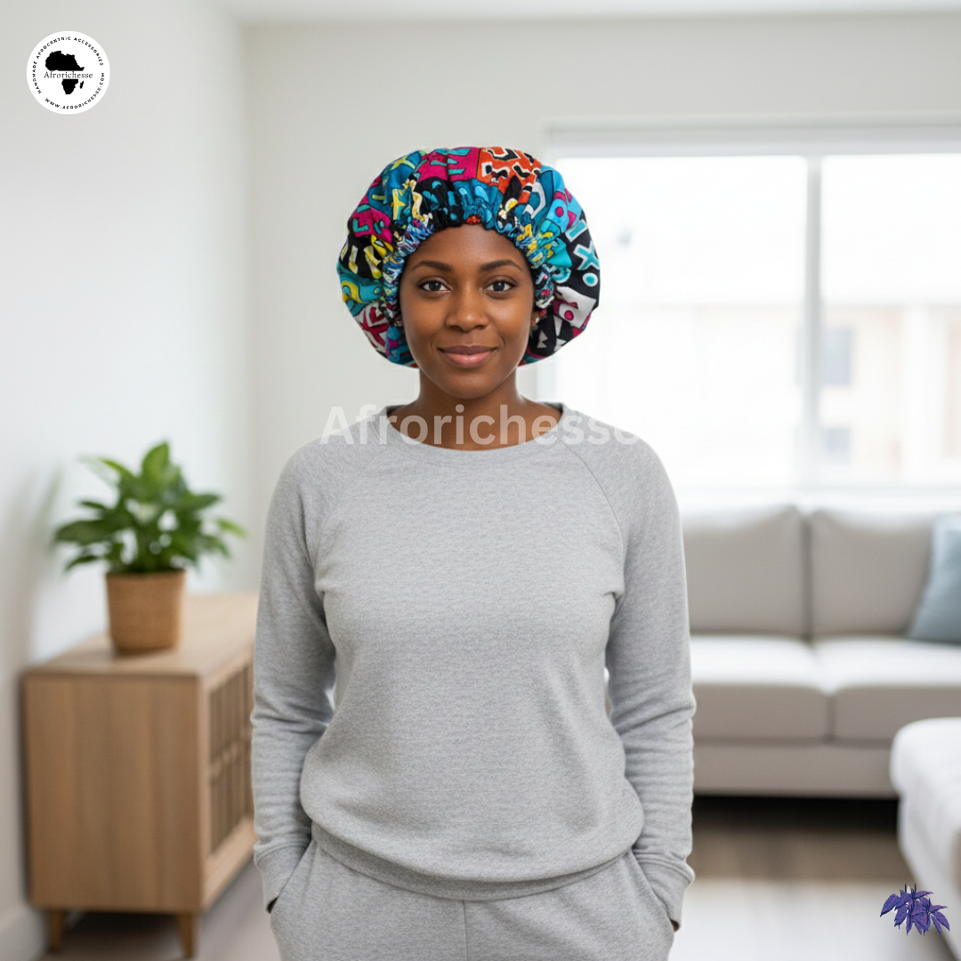 African print/Ankara fabric women hair bonnet/headwear/headpiece