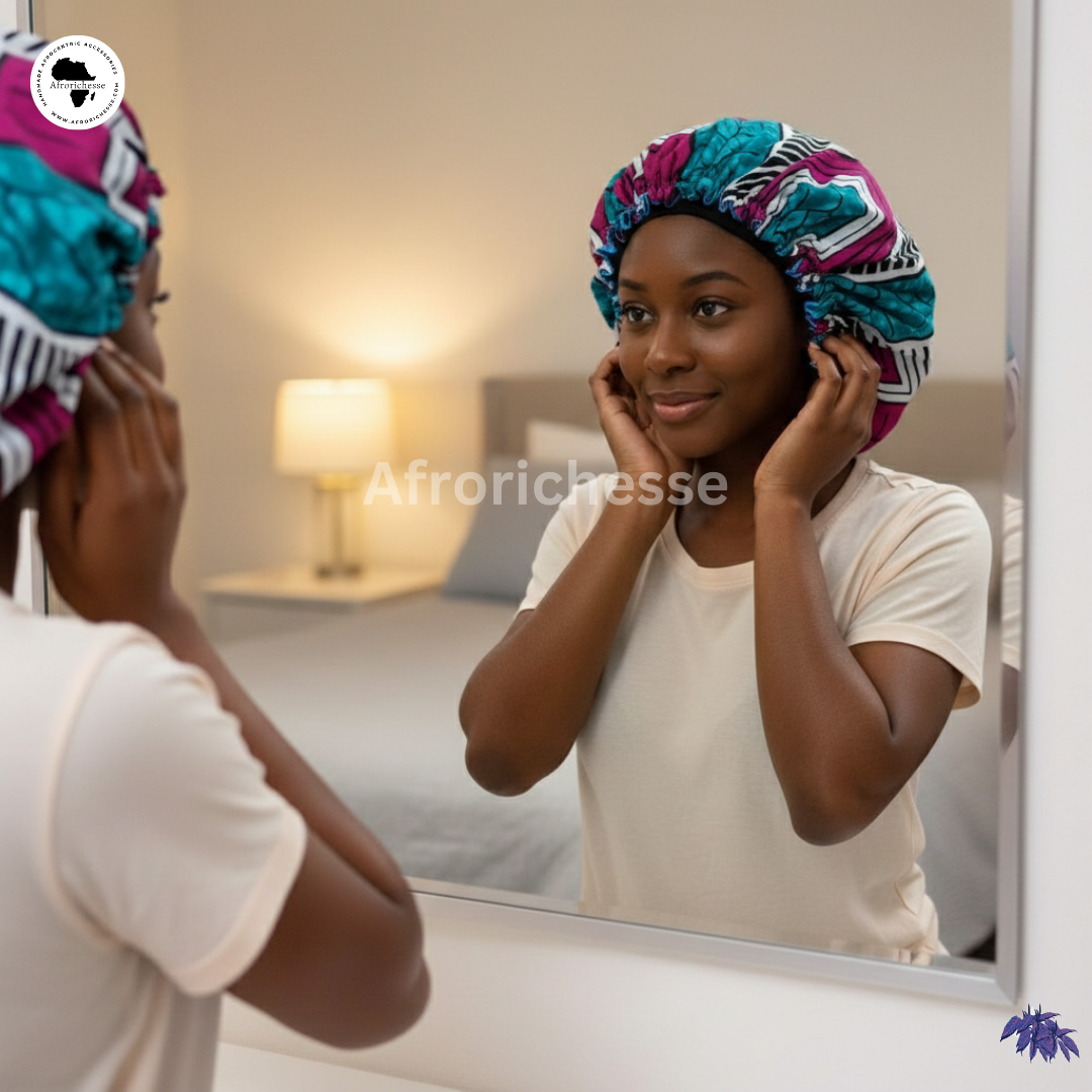African print/Ankara fabric women hair bonnet/headwear/headpiece